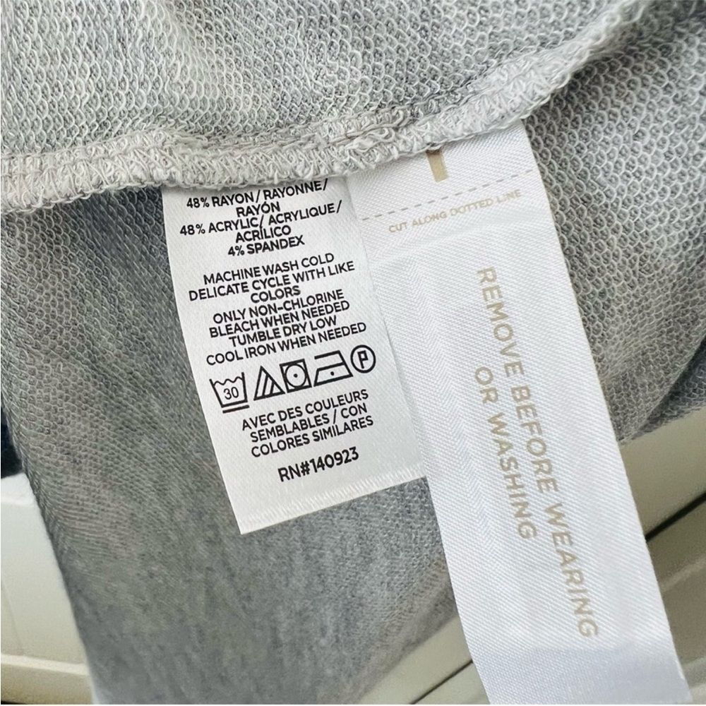 Lou & Grey Heather Gray Signaturesoft T-shirt Pocket Dress Soft Comfy - Picture 6 of 6